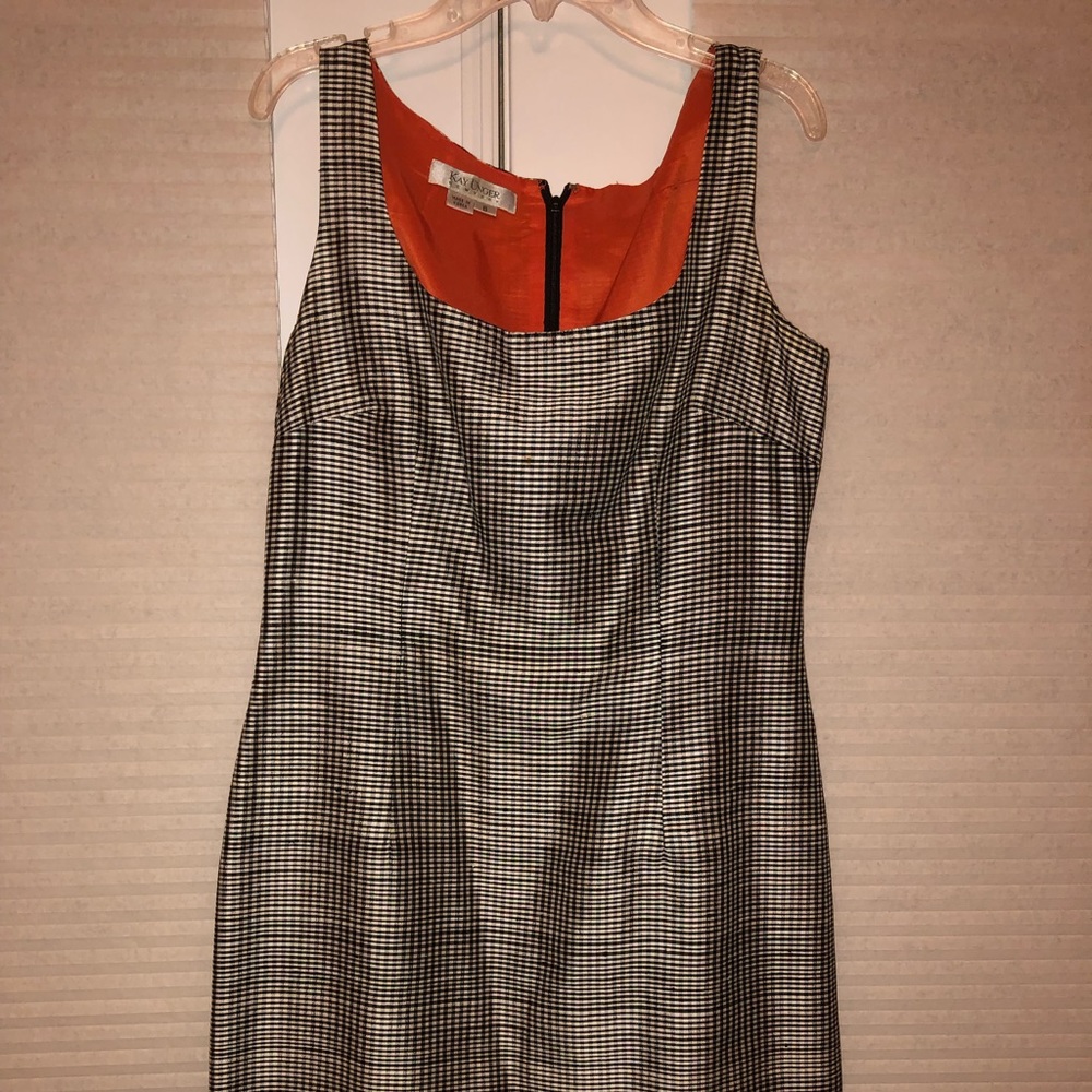 Kay Unger Tartan Plaid Dress